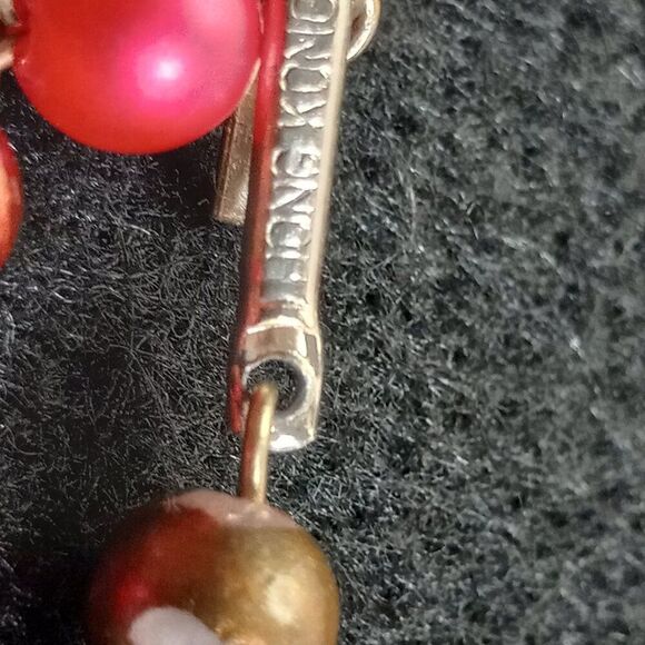 Vintage Hong Kong Graduated Textured, Smooth and Striped Beaded Necklace Chic - Picture 4 of 10